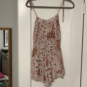 ZARA printed floral romper. Worn once!